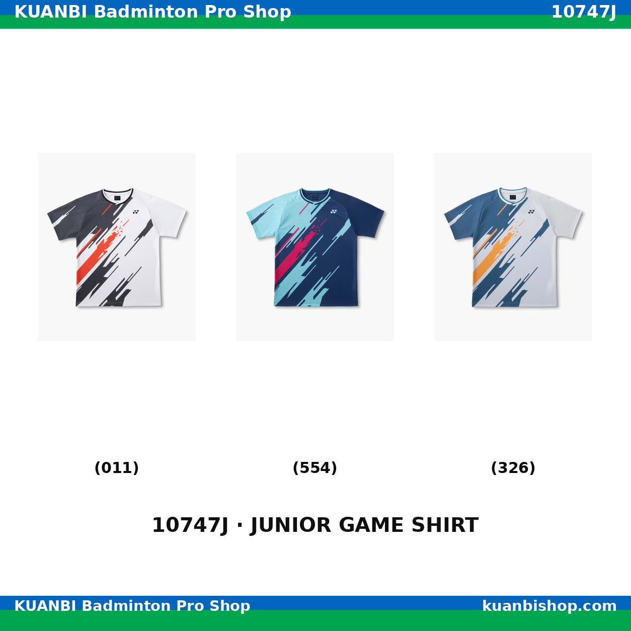 ジュニアゲームシャツ. 10747J