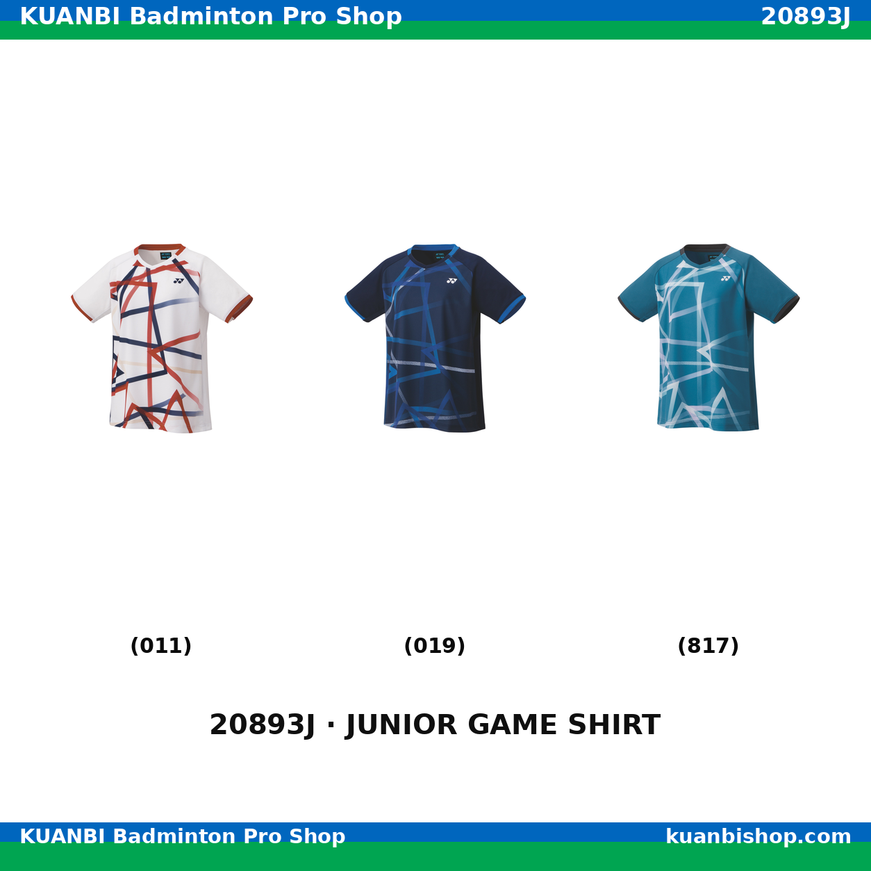 ジュニアゲームシャツ. 20893J